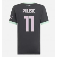 Camisa de Futebol AC Milan Christian Pulisic #11 Equipamento Alternativo Mulheres 2024-25 Manga Curta